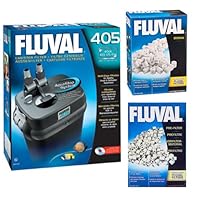 FLUVAL A216 405 CANISTER FILTER W/ BIOMAX 500grams & PRE-FILTER MEDIA 750 GRAM
