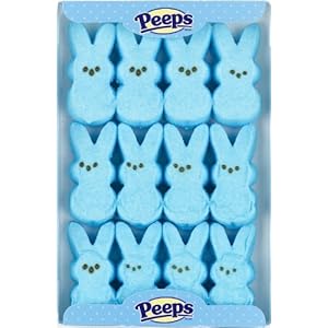 Marshmallow Peeps Blue Easter Bunnies 12ct.