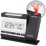 La Crosse Technology WT-5720U Projection Alarm Clock with Indoor Temperature