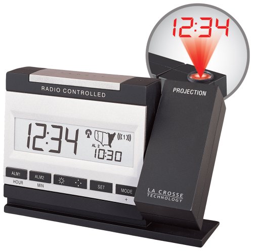 La Crosse Technology WT-5720U Projection Alarm Clock with Indoor Temperature