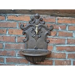 Nostalgischer Wandbrunnen aus Gusseisen incl. Messinghahn NEU