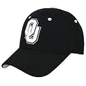Zephyr Oklahoma Sooners Black Silver Lining Fitted Hat