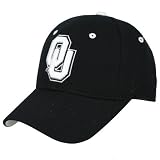 Zephyr Oklahoma Sooners Black Silver Lining Fitted Hat