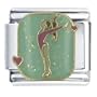 Gymnast Italian Charms Bracelet Link