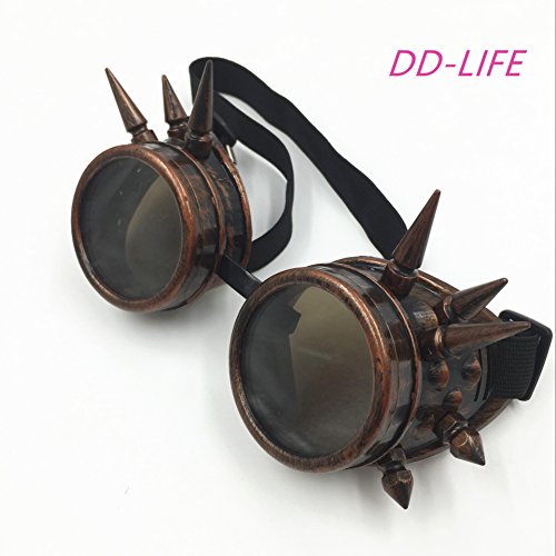 New sell vintage steampunk goggles glasses (copper)