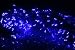 LED Lichterkette Blau 100 LED - 10 Meter transparentes Kabel - für innen mit 8 Blinkprogrammen