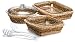 Third Party New : Anchor Hocking® Expressions 11 Piece Set with Rattan Basket