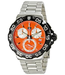 Tag Heuer Formula One F1 Chronograph Steel Orange Mens Watch CAH1113.BA0850