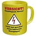 VORSICHT! BLANKLIEGENDE NERVEN - Tasse / Glas / Schale