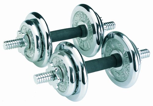 Apex Polished Chrome Adjustable Dumbbell Set