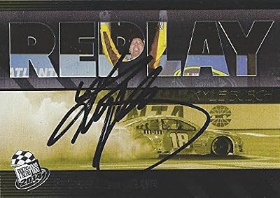 AUTOGRAPHED Kyle Busch 2014 Press Pass Racing REPLAY ATLANTA WIN (Burnout) Insert Signed Collectible NASCAR Trading Card with COA