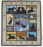 Quilt Twin Black Lab
