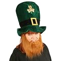 St. Patrick's Day Plush Leprechaun Hat with Beard