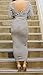 Kearia Womens Off Shoulder Stripe Two Piece Bodycon Dress Crop Top And Midi Skirt