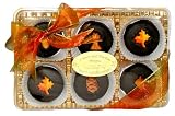 Fall Themed Belgian Chocolate Dipped Oreos - Dark Chocolate