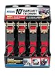 Highland 9210500 Red 10' x 1 Ratchet Tie Down - Set of 4