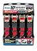 Highland 9210500 Red 10' x 1" Ratchet Tie Down , 300 pound Load Capacity- Set of 4