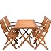 Ensemble table et chaises salon de jardin Sydney