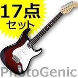 Photogenic エレキギター【エレキギター初心者セット】限定17点セット【ST180カラー:RDS】
