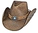 Bullhide Montecarlo Amnesia Genuine Panama Western Hat Brown Large