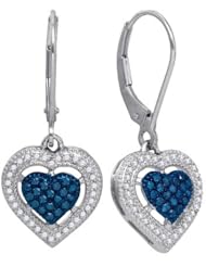 0.40CT-DIA HEART EARRINGS