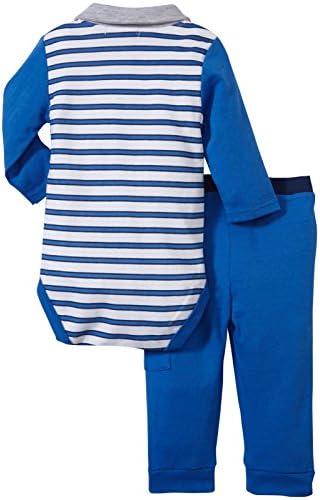 Isaac Mizrahi Baby-Boys Long Sleeve Stripe Bodysuit with Pant, Multi, 3-6 Months