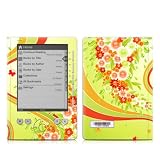 Flower Splash Design Protective Decal Skin Sticker for Sony Digital Reader Pocket PRS 300