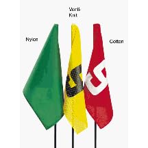 20" x 14" Numbered (1-9) Red Nylon Golf Flag with Grommets - Set of 9 Flags