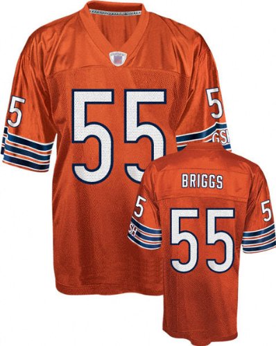 Chicago Bears 55 Lance Briggs Orange Jerseys Authentic Football Jersey Size 48-56 (Please Select the Size When You Order, Can Do Drop Shipping)