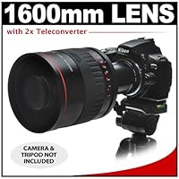 Vivitar 800mm f/8.0 Series 1 Multi-Coated Mirror Lens with 2x Teleconverter (=1600mm) for Nikon D40, D60, D90, D300, D300s, D3, D3s, D3x, D7000, D3000, D3100 and D5000 Digital SLR Cameras