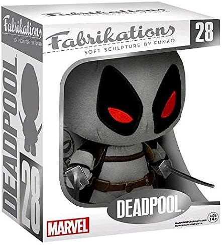 Funko Fabrikations Deadpool Grey/Black #28 Soft Marvel Soft Sculpture Exclusive by Fabrikations