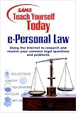 View Book 'Sams Teach Yourself e-Personal Law today (Teach Yourself -- Today)'
