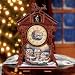 Thomas Kinkade Holiday Wonderland Tabletop Cuckoo Clock: Animated Christmas Decoration by The Bradford Exchange
