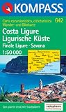  : Costa Ligure - Ligurische K&uuml;ste 1 : 50 000: Carta escursionistica, cicloturistica - Wander- und Bikekarte. Finale Ligure, Savona