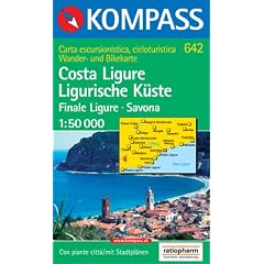 Costa Ligure - Ligurische K�ste 1 : 50 000: Escursioni, Bike / Wandern, Rad. Piante topografiche / Ortspl�ne