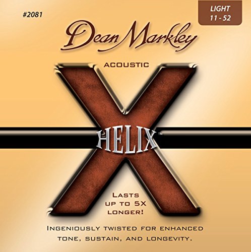 Dean Markley HELIX HD Acoustic Guitar Strings, 11-52, 2081, Light