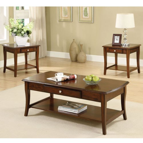 where to purchase Brookston Dark Oak Finish Coffee & End Table Set