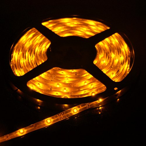 Yellow New 5 Meter 16 Feet Waterproof LED Strip 