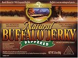 Golden Valley Natural Buffalo Jerky, Peppered, Slab Style, 3.5-Ounce Pouch (Pack of 8)