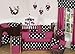 Sweet Jojo Designs 2-Piece Pink Hot Dot Modern Window Treatment Panels