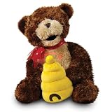 Cuddle Barn "Hunny" Animated Musical Singing Bear Doll With LED Message Fan: Dances And Sings "Sugar, Sugar"