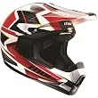 Thor MX Quadrant Spiral Men's Off-Road Motorcycle Helmet w/ Free B&F Heart Sticker Bundle - Red