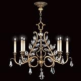 Fine Art Lamps 776040ST Crystal Laurel Gold Chandelier