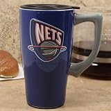 NBA New Jersey Nets 16oz. Ceramic Travel Tumbler w/Lid