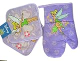 Disney Princess Tinker Bell Tinkerbell Pot Holder / Oven Mitt set