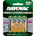 Rayovac Rechargeable NiMH Batteries, AA-size, 8-count Carded Pack