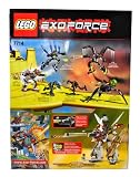 Lego Year 2007 Limited GOLD Edition Exo-Force Series Mecha Vehicle Figure Set # 7714 - GOLDEN GUARDIAN with Unique Gold Color Feature, Giant Golden Shield, Mega Cannon Arms with Missile Plus Ha-Ya-To with Gold Detail Minifigure and Special Web Code (Total Pieces: 267)