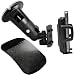mumbi KFZ Halterung f�r das iPhone 4 4S 3 3G 3Gs - Autohalterung + mumbi Anti Rutsch Matte - passt auch mit Bumper / Tasche / Etui / Case