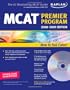 Kaplan MCAT 2008-2009 Premier Program (w/ CD-ROM) (Kaplan MCAT Premier Program (W/CD))