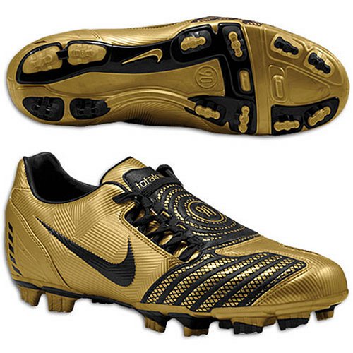 Nike Total 90 Shoot II FG (Metallic Gold / Black) Men's / Women's Outdoor Soccer Boots Cleats Shoes